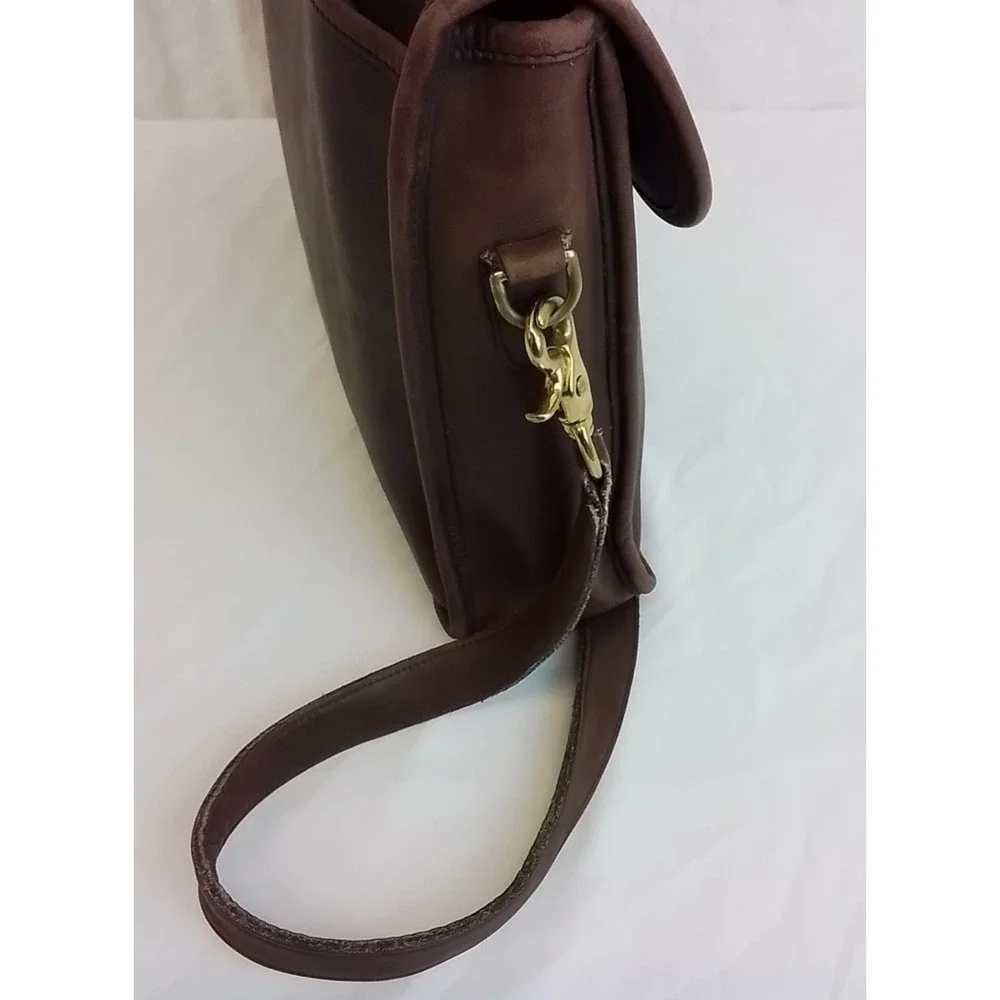 Coach Leather Lexington Briefcase Messenger Bag Mahogany VTG 1990 #J4150